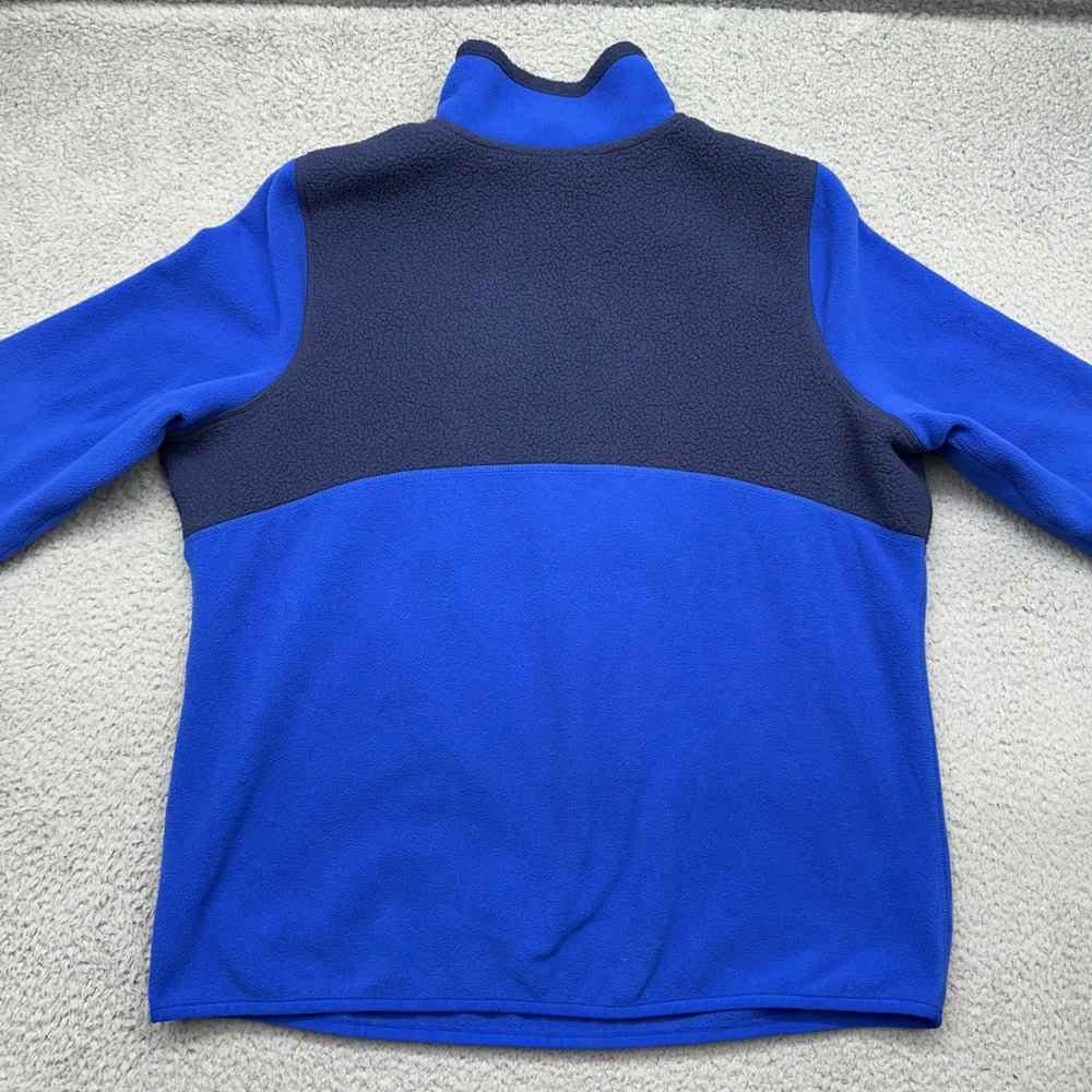 LL Bean 501068 Womens XL Blue Navy 1/4 Zip Polartec Fleece Pullover Jacket Shirt - Picture 10 of 11